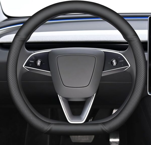 Tesla Steering Wheel Cover - Nappa Leather Ultra-Thin Premium Wrap