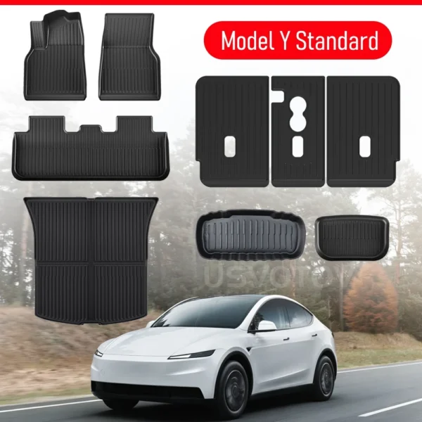 S3b46d813028740d982ea1e98240add15R-2.webp Floor Mats for 2026 2025 Tesla Model Y RWD AWD Trunk Mats Cargo Liner Frunk Backrest Mat Pads Accessories (Standard Models Only) 34